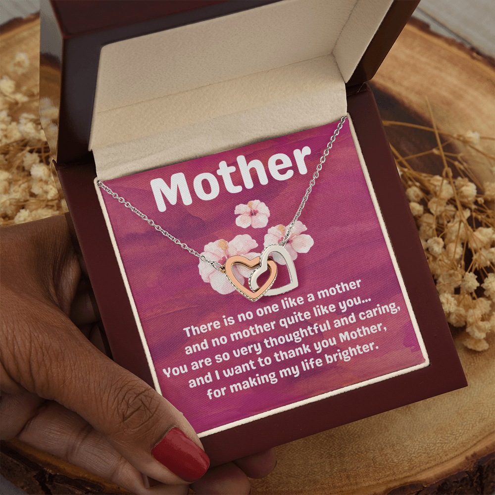 Mother Hibiscus Heart Necklace