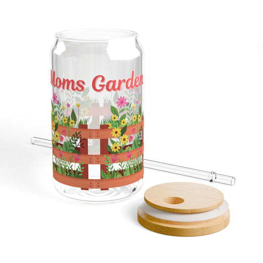 Moms Garden Sipper Glass - 16oz Perfect Gift for Mother’s Day
