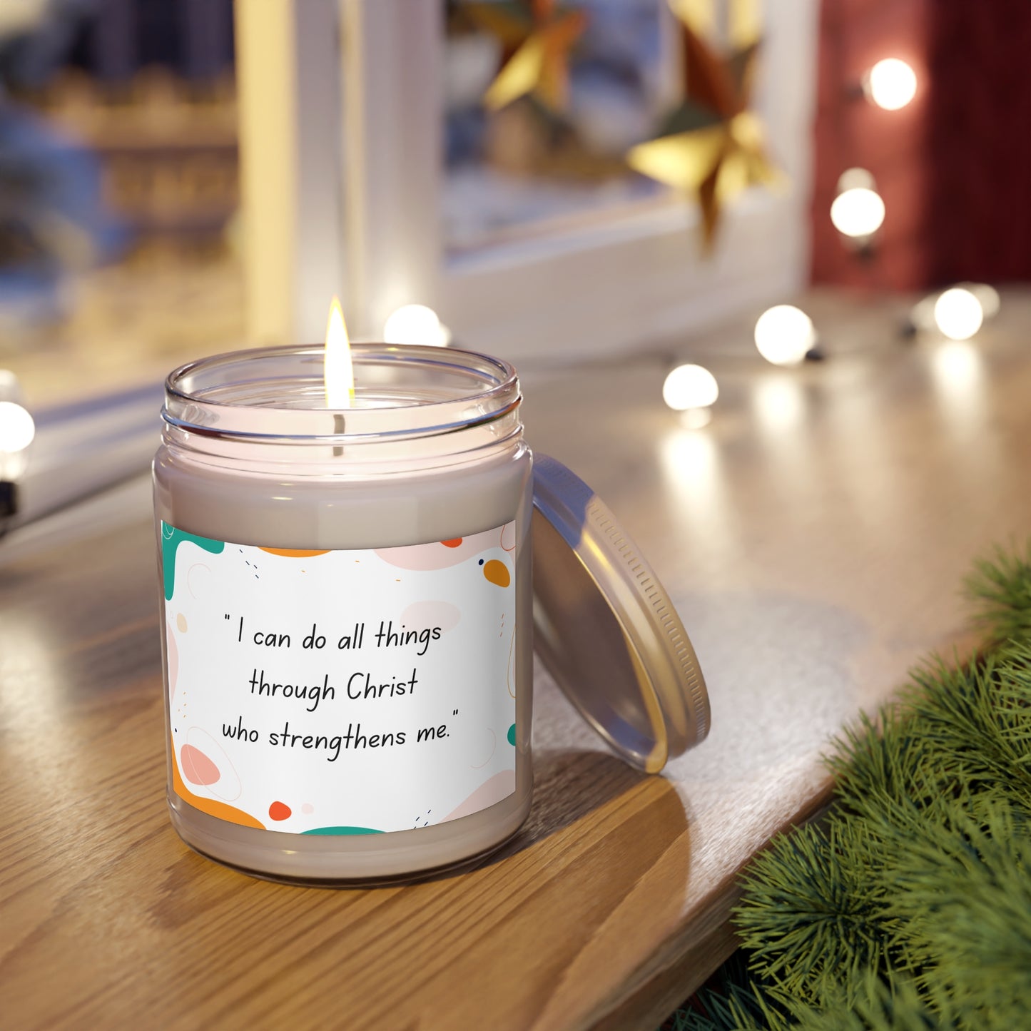 Scented Candle - 9oz "I Can Do All Things Through Christ"
