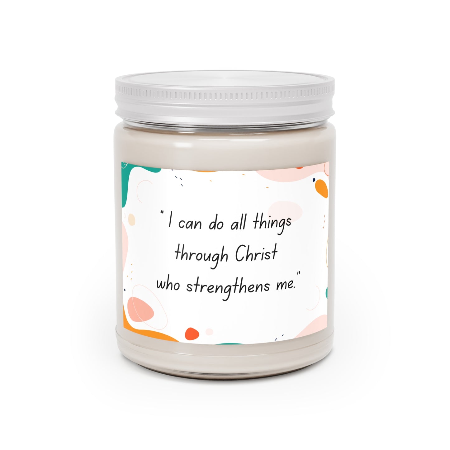 Scented Candle - 9oz "I Can Do All Things Through Christ"