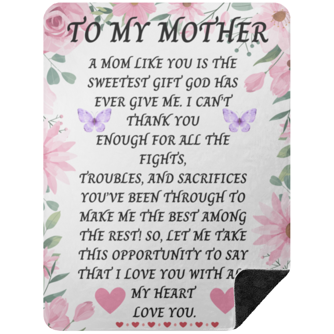 To My Mother Blankets