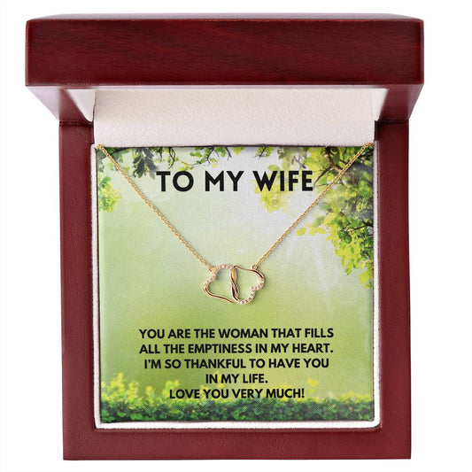 To My Wife Necklace ( Green)