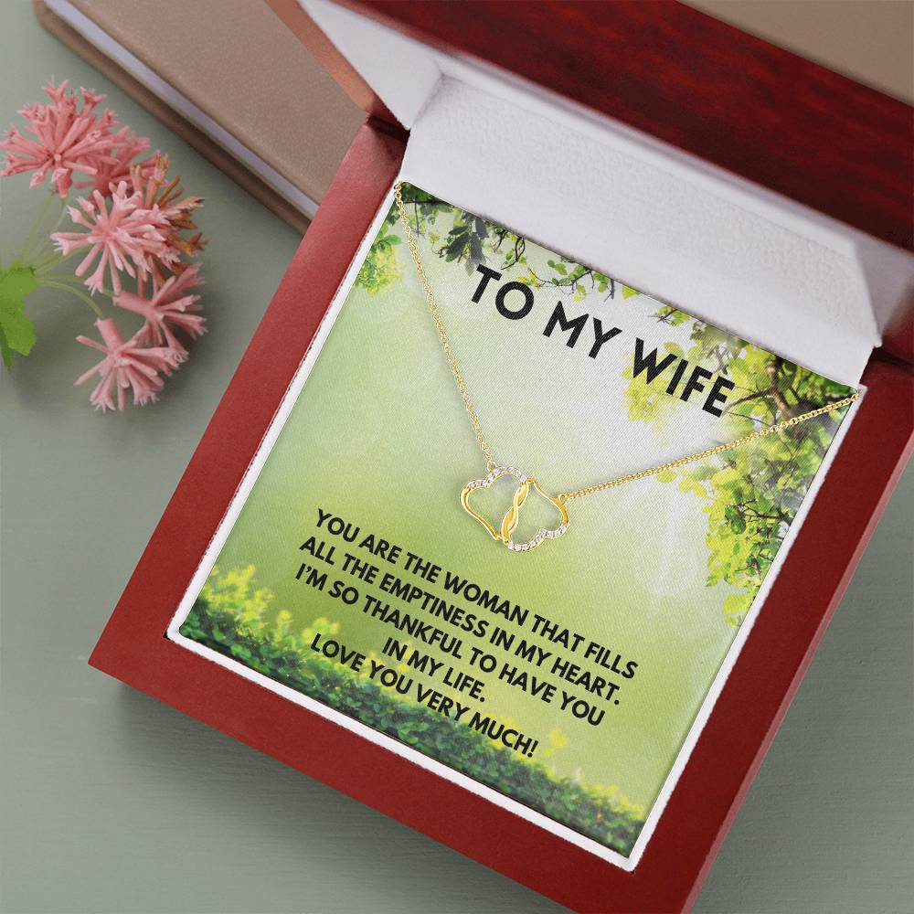 To My Wife Necklace ( Green)