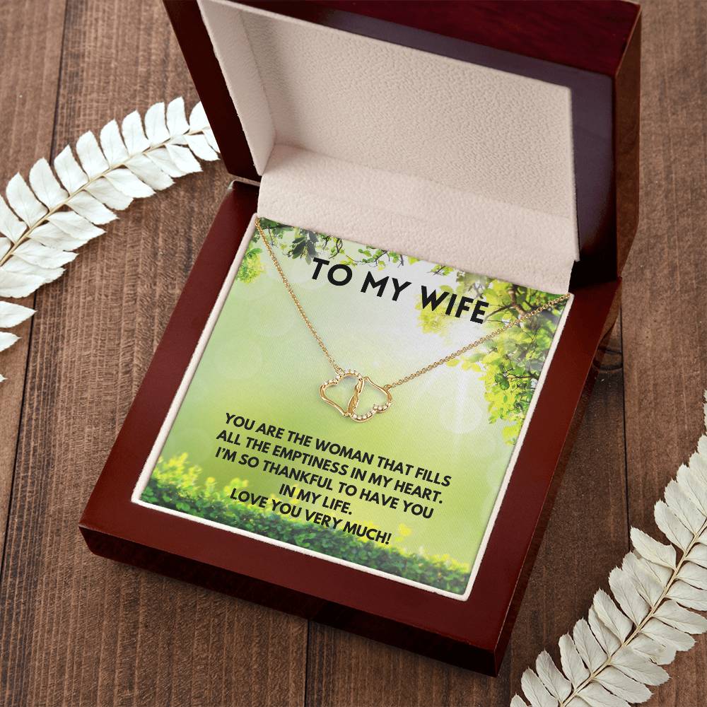 To My Wife Necklace ( Green)