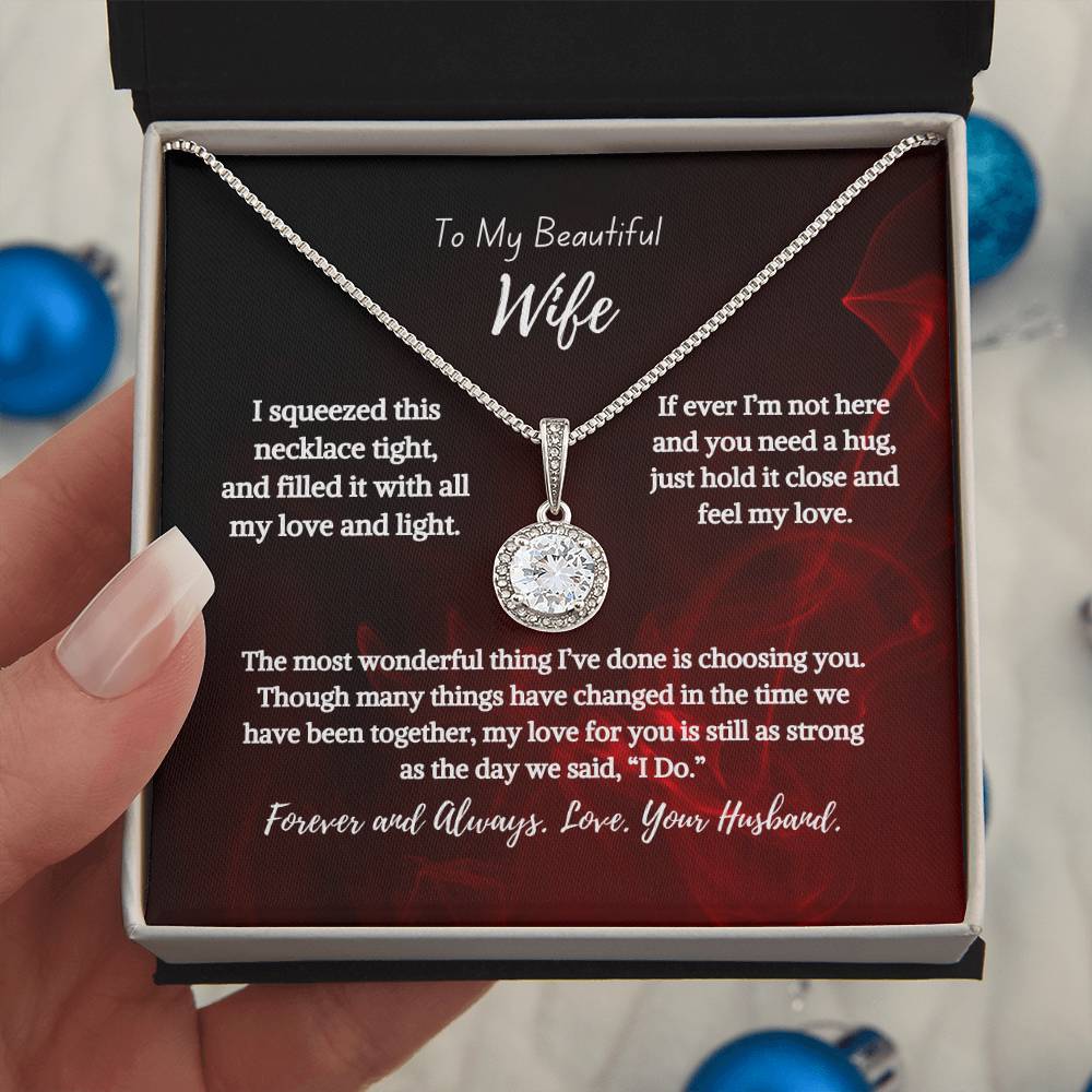 To my beautiful Wife Love Necklace