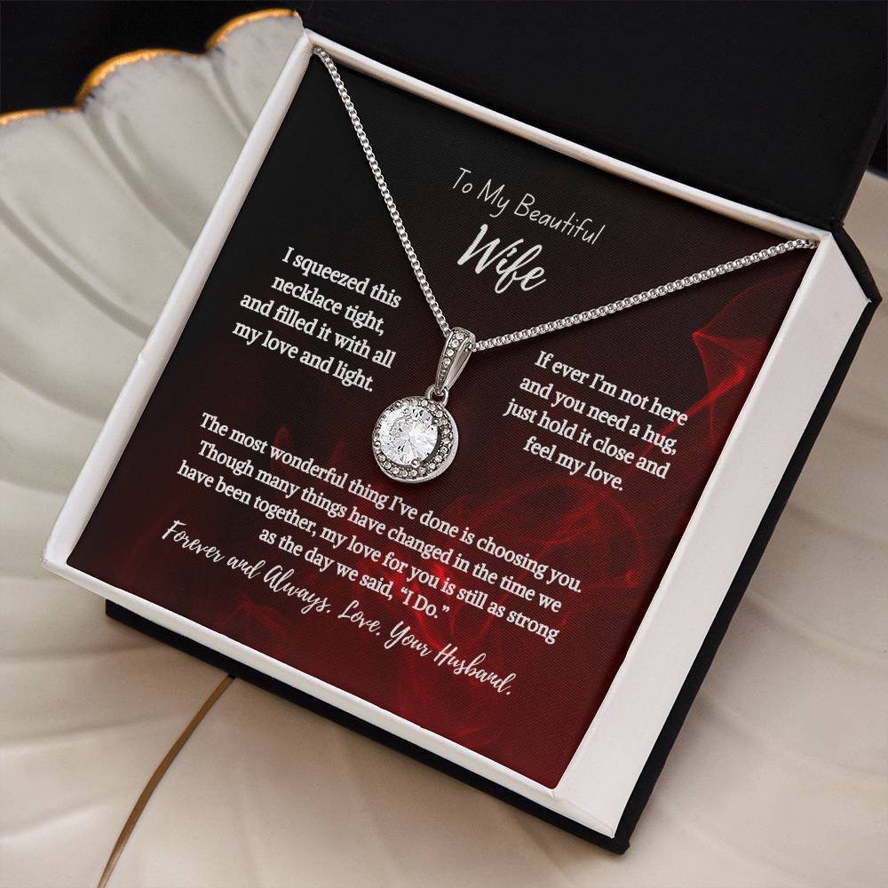 To my beautiful Wife Love Necklace