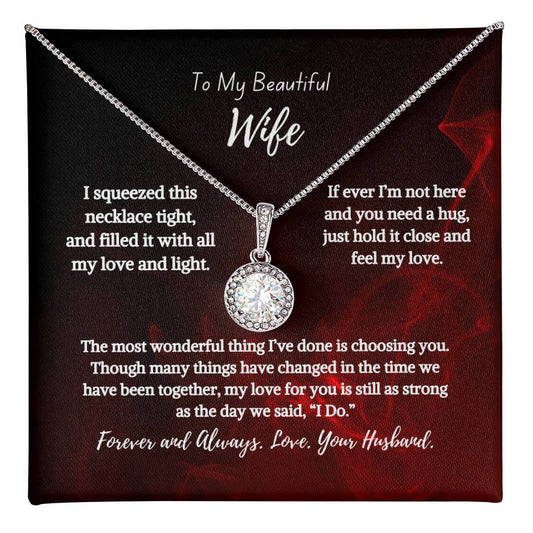 To my beautiful Wife Love Necklace