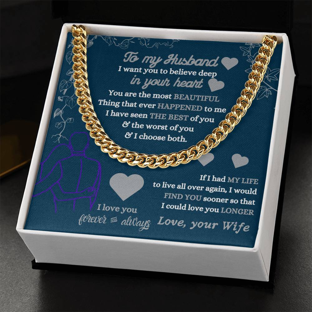 To My Husband Necklace