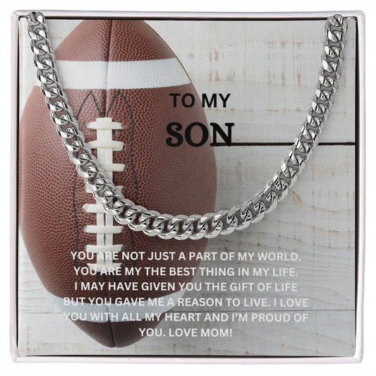 TO MY SON NECKLACE