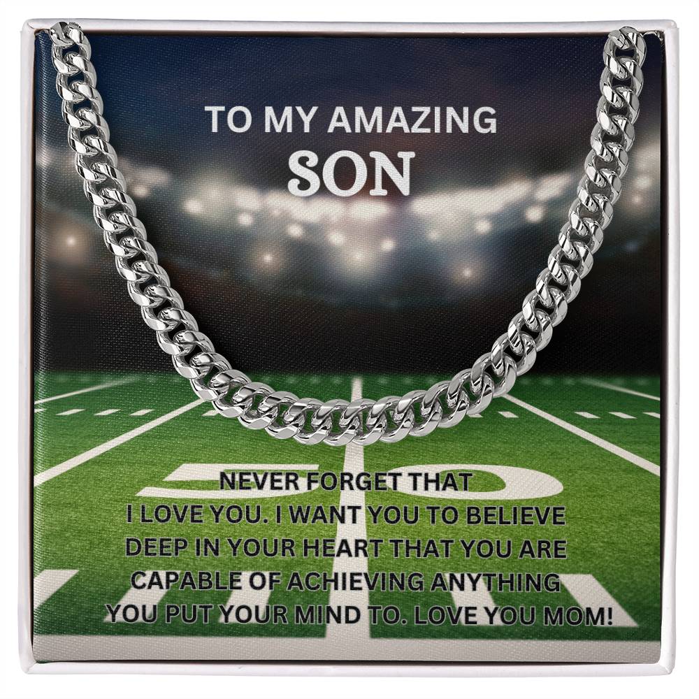 TO MY AMAZING SON