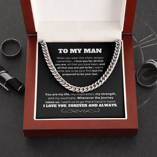 To My Man Cuban Necklace