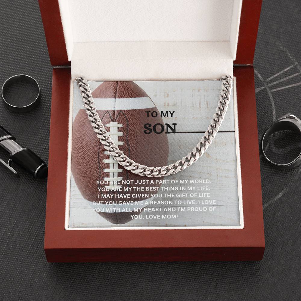 TO MY SON NECKLACE