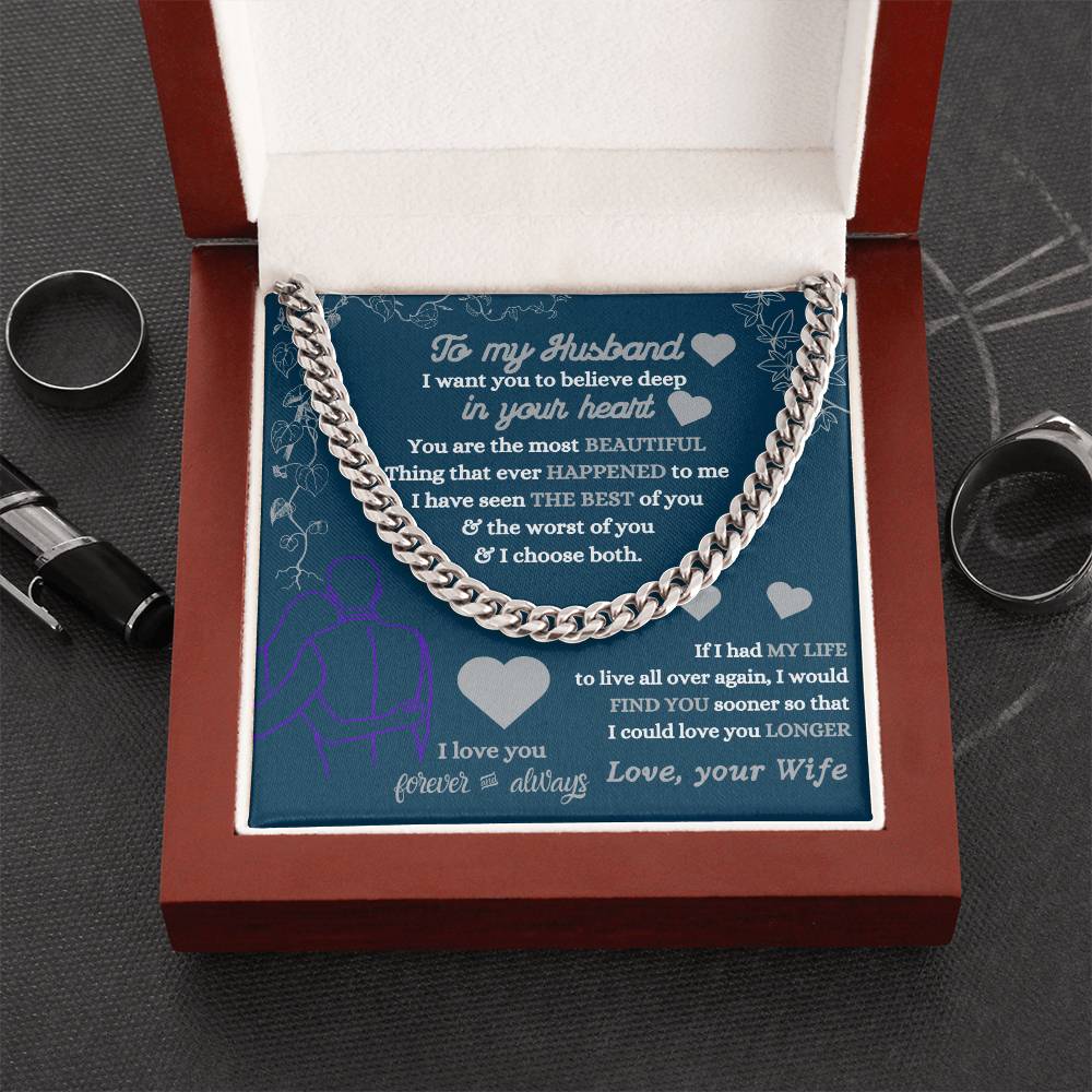 To My Husband Necklace