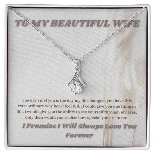 To My Beautiful Wife Necklace