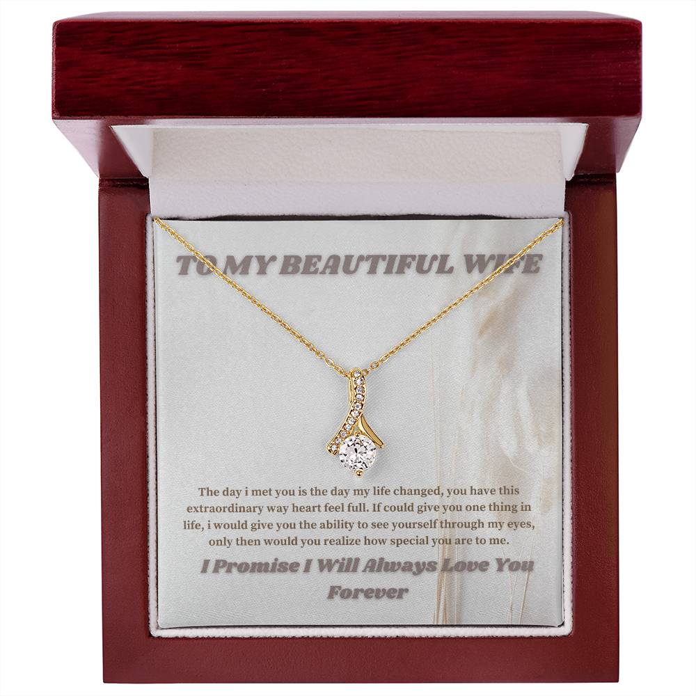 To My Beautiful Wife Necklace