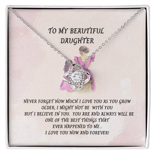 TO MY BEAUTIFUL DAUGHTER NECKLACE