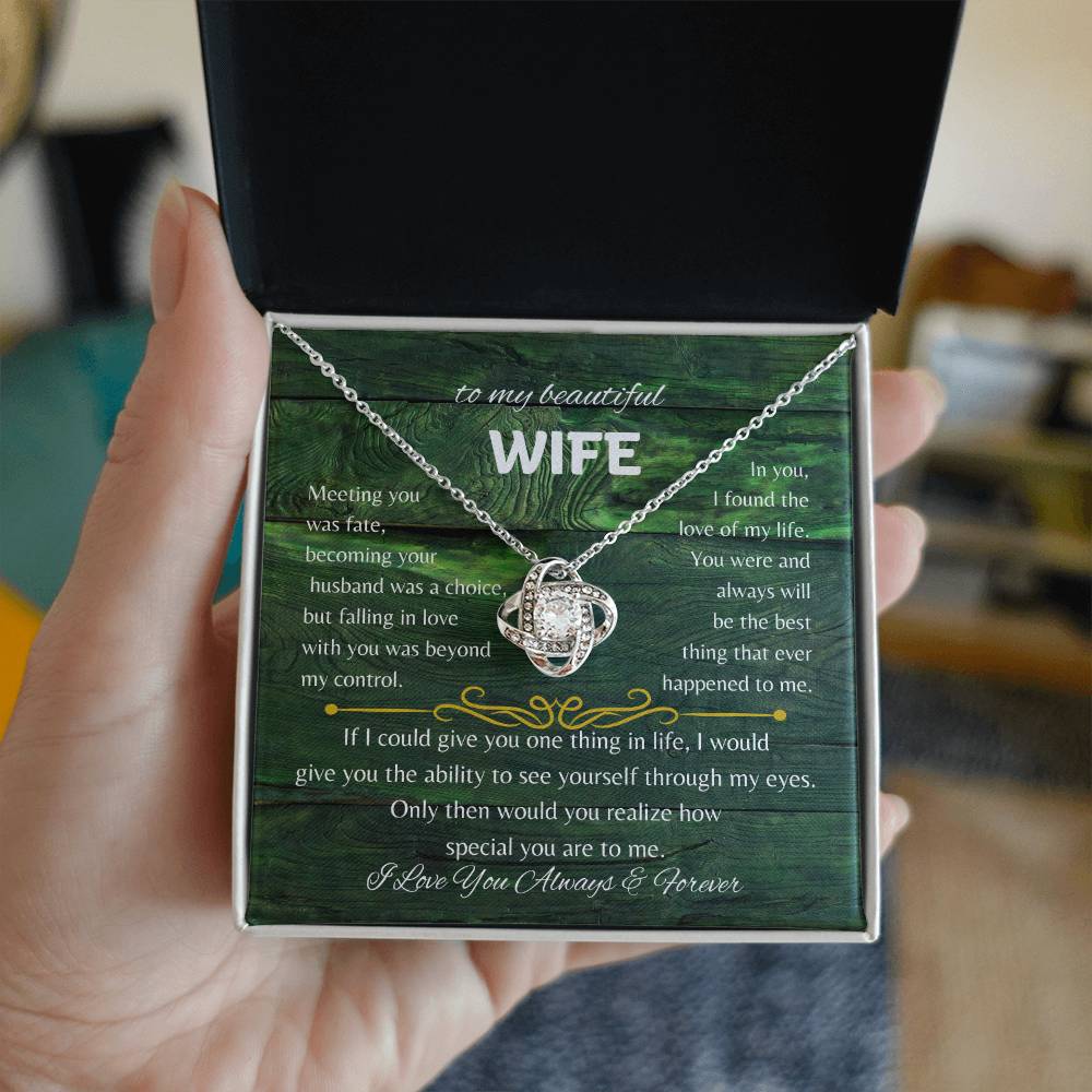 To My Beautiful Wife Necklace