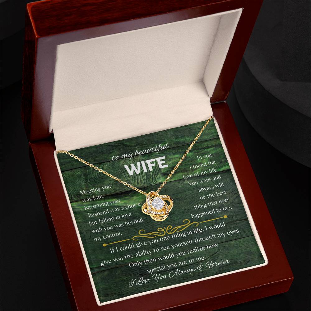 To My Beautiful Wife Necklace