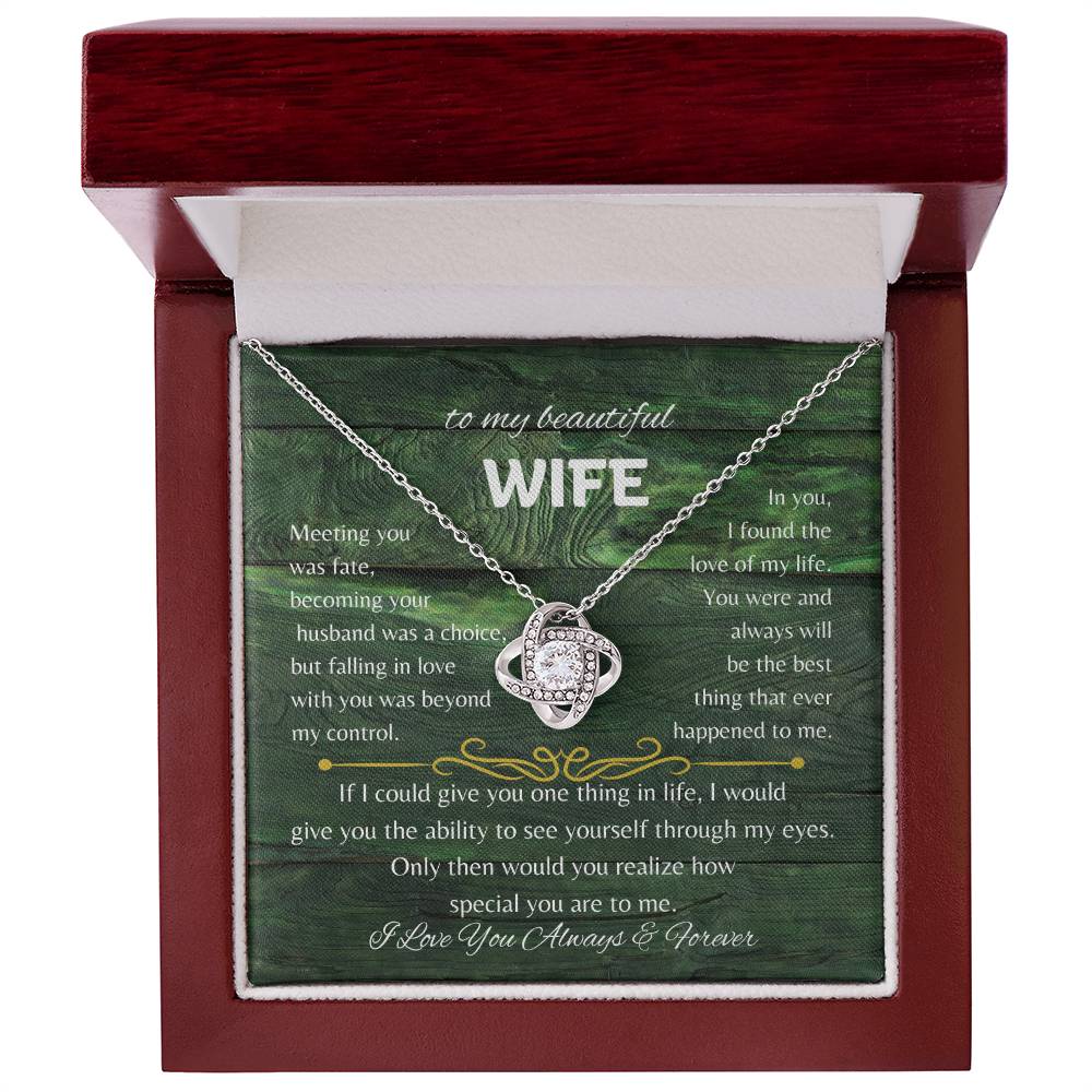 To My Beautiful Wife Necklace