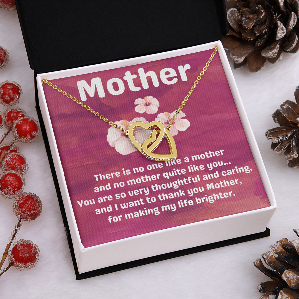Mother Hibiscus Heart Necklace