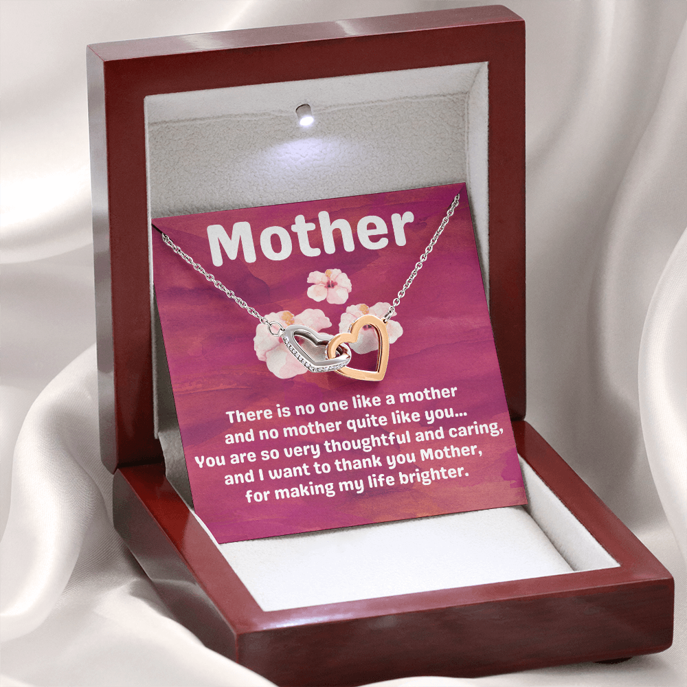 Mother Hibiscus Heart Necklace