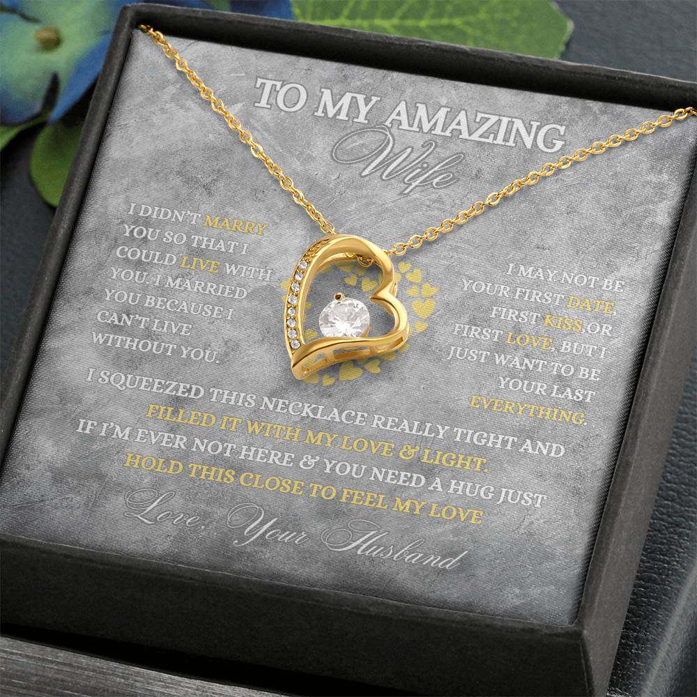 To My Amazing Wife Necklace